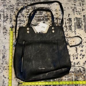 Black Convertible Nine West Tote
